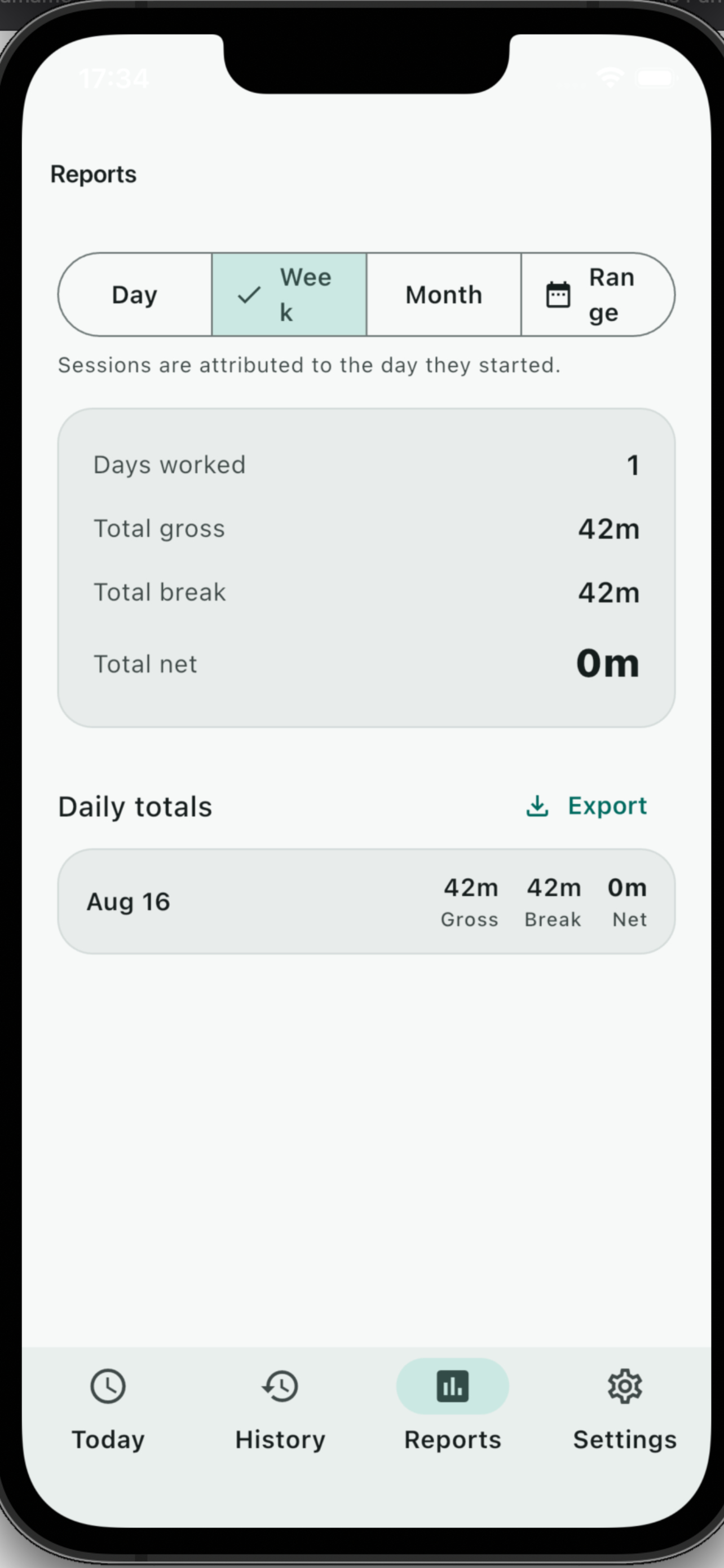 Export and manage records